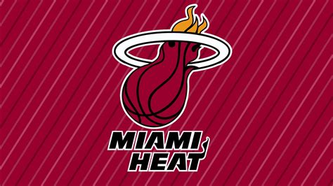 Miami Heat Logo In Red Stripes Background HD Miami Heat Wallpapers | HD ...