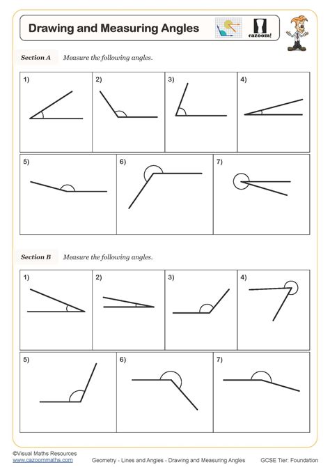 Measure Angles Worksheet - prntbl.concejomunicipaldechinu.gov.co