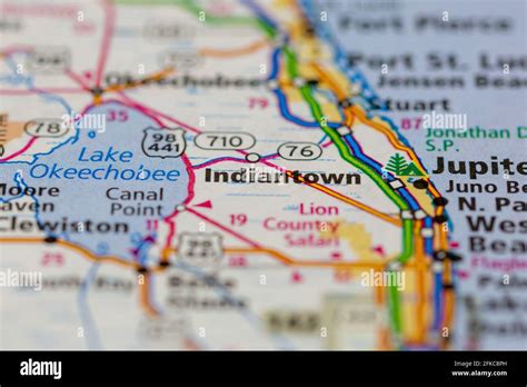 Indiantown florida map hi-res stock photography and images - Alamy