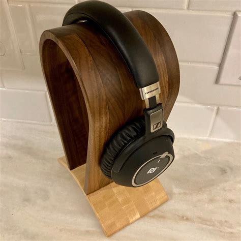 Wooden Headphone Stand, Walnut Headphone Stand - Etsy