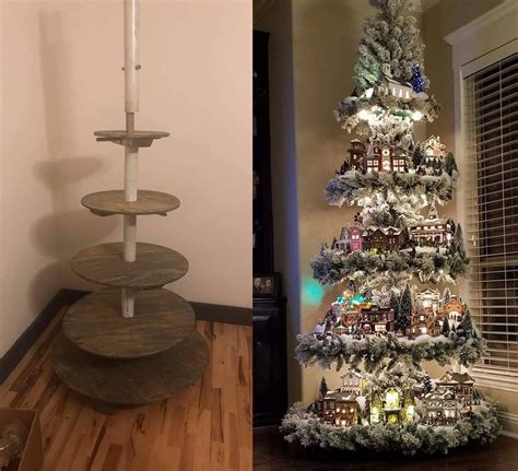 Beautiful Christmas Tree before and after