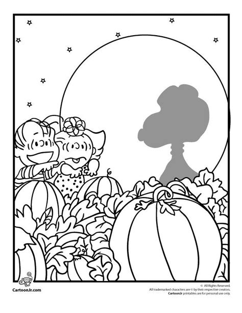 Great Pumpkin Charlie Brown Coloring Pages - Coloring Home