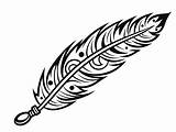 Artistic Tribal Feather Coloring Page  sketch template