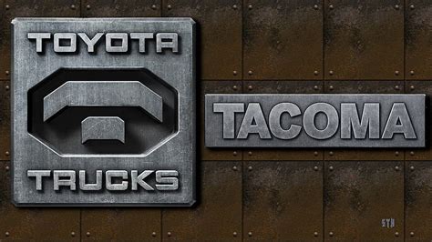 Toyota Trucks Tacoma steel logo, Toyota Logo, Toyota, Toyota motors, Toyota Background, HD ...