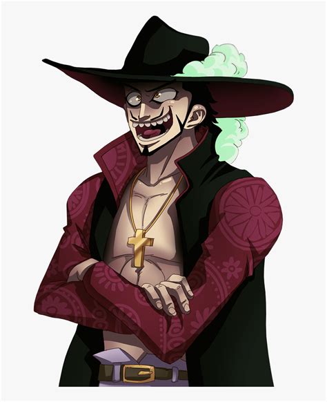 One Piece Mihawk Smile, HD Png Download - kindpng