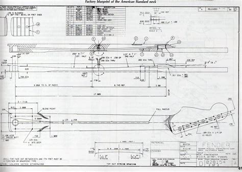 Fender neck blueprint | Акустическая гитара, Гитары фендер, Электрогитара