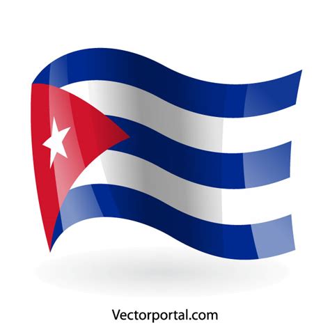 Vlag van Cuba .ai Royalty Free Stock Vector Clip Art