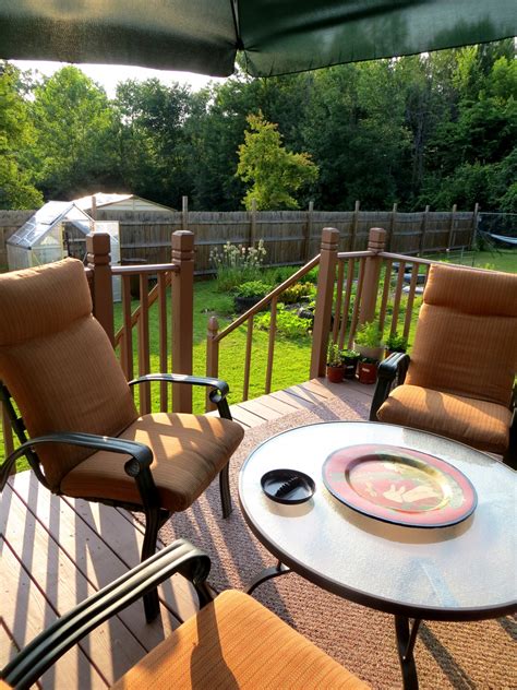 Backyard Deck Patio Table Free Stock Photo - Public Domain Pictures