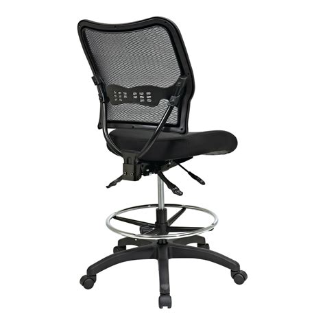 Deluxe Ergonomic AirGrid Back Drafting Chair with Mesh Seat