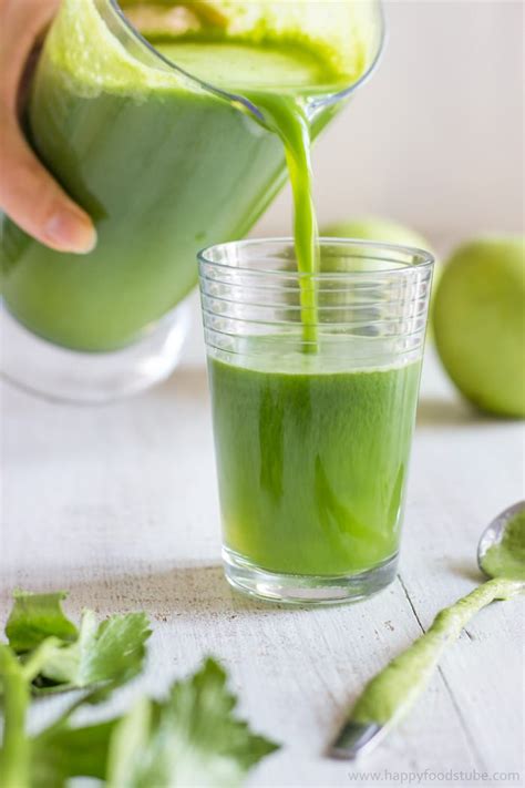 Glowing Skin Green Juice Recipe - Happy Foods Tube