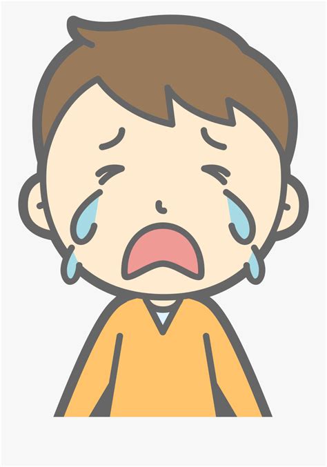 Crying Boy - Clip Art Crying , Free Transparent Clipart - ClipartKey