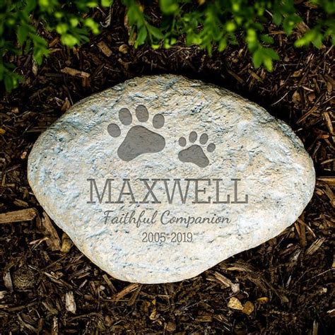 Personalized Pet Memorial Garden Stone Pet Grave Marker Pet - Etsy