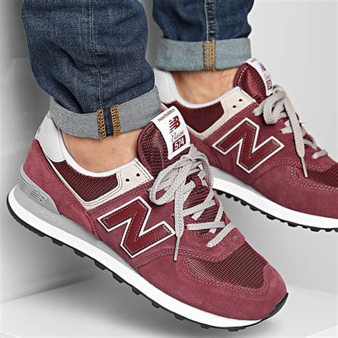 New Balance - Baskets Classics 574 633531 Bordeaux ...