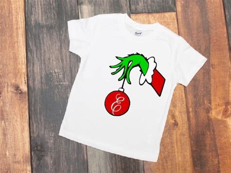 personalized christmas shirt grinch christmas kids | Etsy