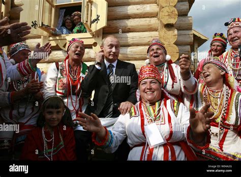 Russian President Vladimir Putin attends a festival celebrating Finno ...