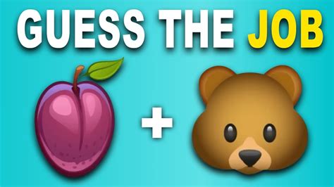 Can you guess the job / profession from the emojis? | emoji guess game ...