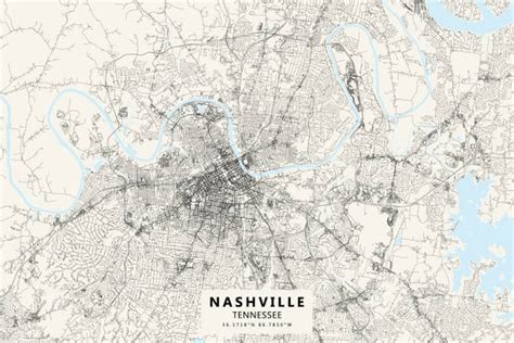 Nashville Skyline Outline Illustrations, Royalty-Free Vector Graphics ...