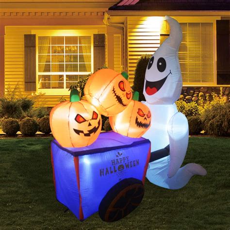 Inflatable Halloween Yard Decorations / Amazon Com 6 Foot Tall Halloween Inflatable Stacked ...