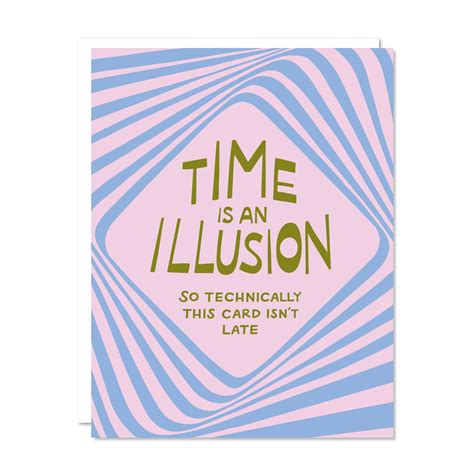 Time is an Illusion Greeting Card – Odd Daughter Paper Co