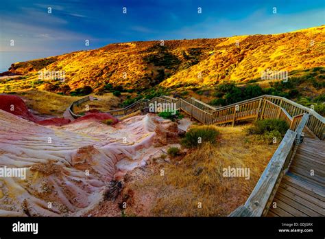 Hallett Cove Boardwalk at sunset, South Australia Stock Photo - Alamy