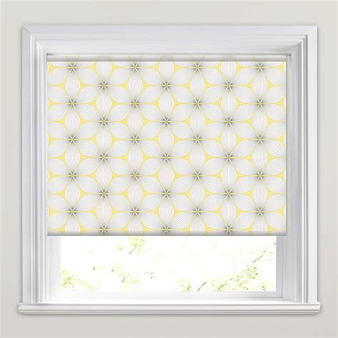 Rigel Gold Patterned Roller Blinds