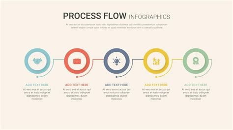 Linear Process Flow Template - SlideKit