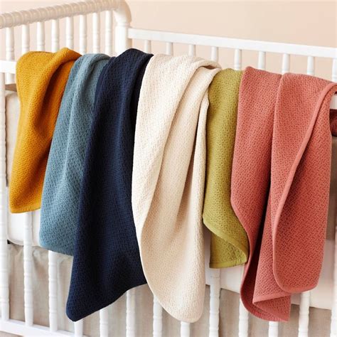 via BKLYN contessa : via earth linens : organic honeycomb mini blanket ...