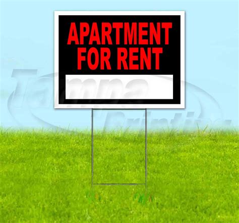 Apartment For Rent (18" X 24") Yard Sign, Includes Metal Step Stake - Walmart.com - Walmart.com