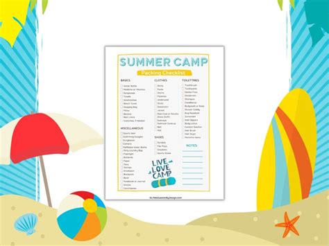 Ultimate Summer Camp Packing List for Kids (Free) - Life is Sweeter By Design