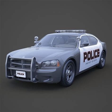 Police Car 001 3D model | CGTrader