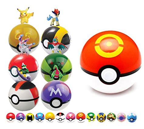 Buy Sports Ball - Pokemon Pokeballs That Open With A High Quality Pokemon Figure Inside - 10 ...