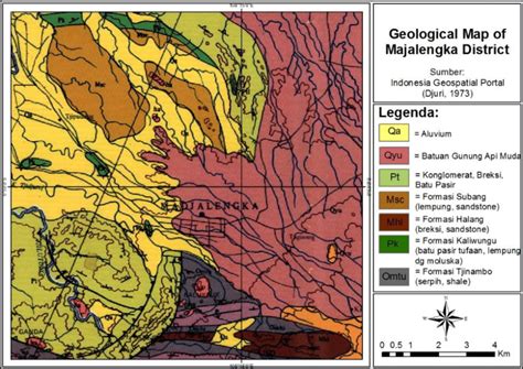 Geological Map of Majalengka District [5] | Download Scientific Diagram