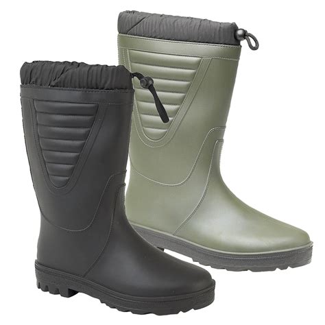 Stormwells Alpine Thermal Wellington Boots Unisex Fleece Lined Wellies ...