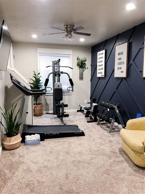 Modern Board & Batten Wall for the Home Gym - CityGirl Meets FarmBoy