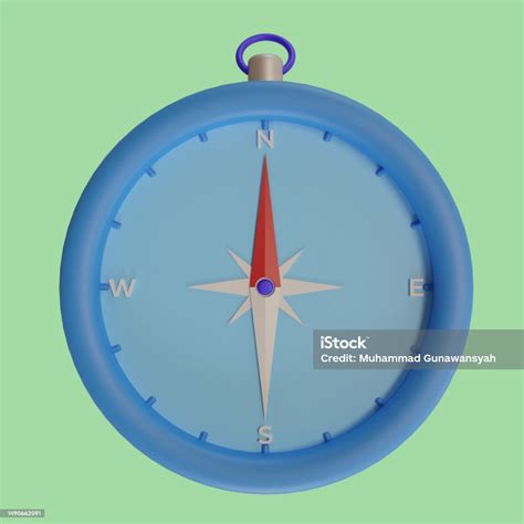 Blue Compass Directions Concept For Travel And Summer Vacation 3d Render Stock Photo - Download ...