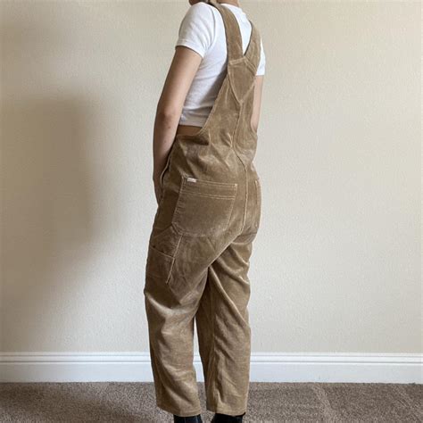 the cutest corduroy overalls 🤍 labeled size medium... - Depop