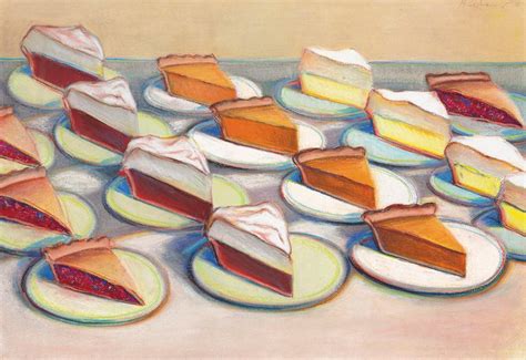 Wayne Thiebaud (b. 1920) , Sixteen Pies | Christie's