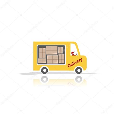 Delivery car for your design Stock Vector Image by ©Kudryashka #68713949