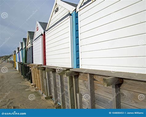 Southbourne, Bournemouth, Dorset, England, a View of the Beach Huts ...