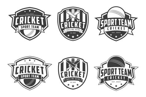 Premium Vector | Cricket Logo Badge emblem cricket team sport design sticks and cricket ball ...