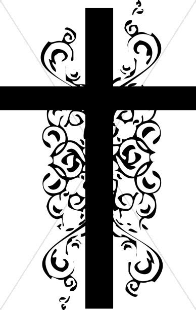 Black and White Christian Cross Clipart | Sharefaith Media