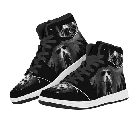 Shop Jason Voorhees Custom Leather Shoes - noxfan