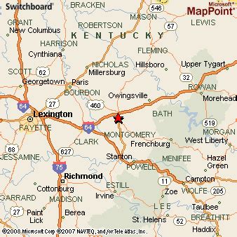 Mount Sterling, Kentucky Area Map & More