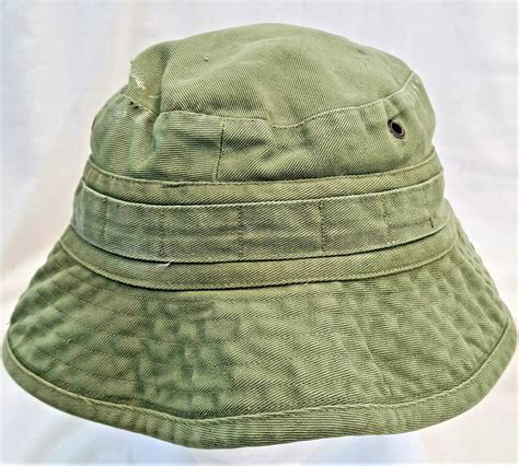 SIZE 60! 1968 DATED AUSTRALIAN ARMY UNIFORM GREEN BUSH HAT | JB Military Antiques