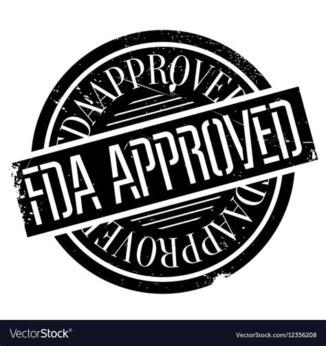 Fda approved stamp Royalty Free Vector Image - VectorStock