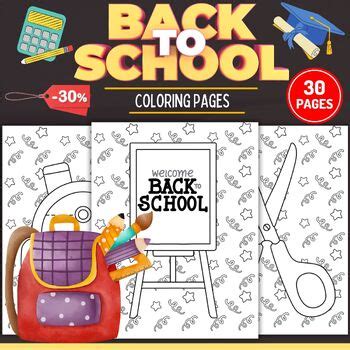 Printable Back to school Coloring Pages Sheets - Fun August September Activities