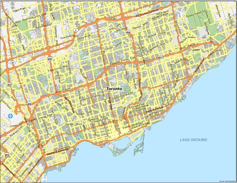 Map of Toronto, Ontario - GIS Geography