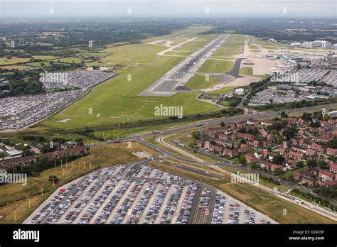 An aerial view of Manchester International Airport Stock Photo - Alamy