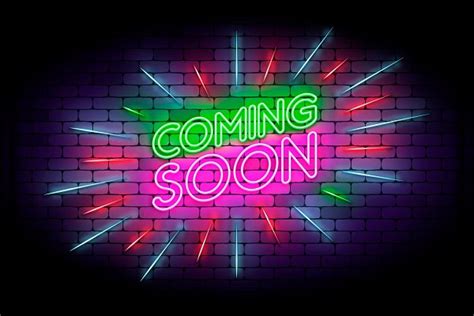 Coming soon neon sign | Custom-Designed Illustrations ~ Creative Market