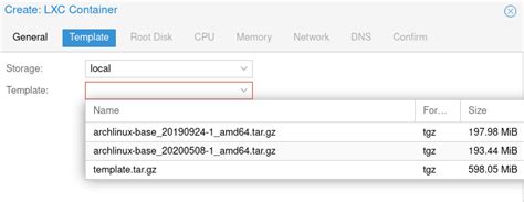 Custom ArchLinux LXC Templates for Proxmox